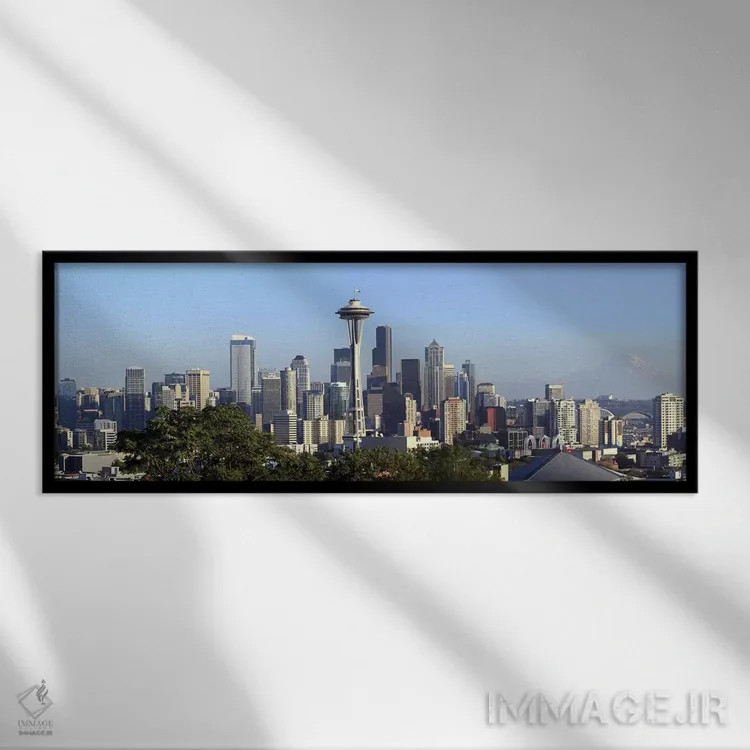 تابلو دکوراتیو King County, Washington State, USA 2010,چشم انداز آسمان… اثر پانورامیک ایمجز - نمای قابدار مشکی