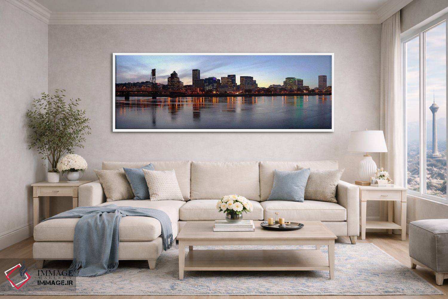 تابلو دکوراتیو Portland, Multnomah County, Oregon, USA,ساختمان های کنا… اثر پانورامیک ایمجز - D4W