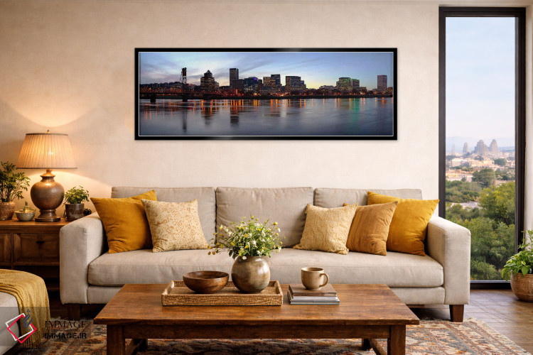 تابلو دکوراتیو Portland, Multnomah County, Oregon, USA,ساختمان های کنا… اثر پانورامیک ایمجز - D6B