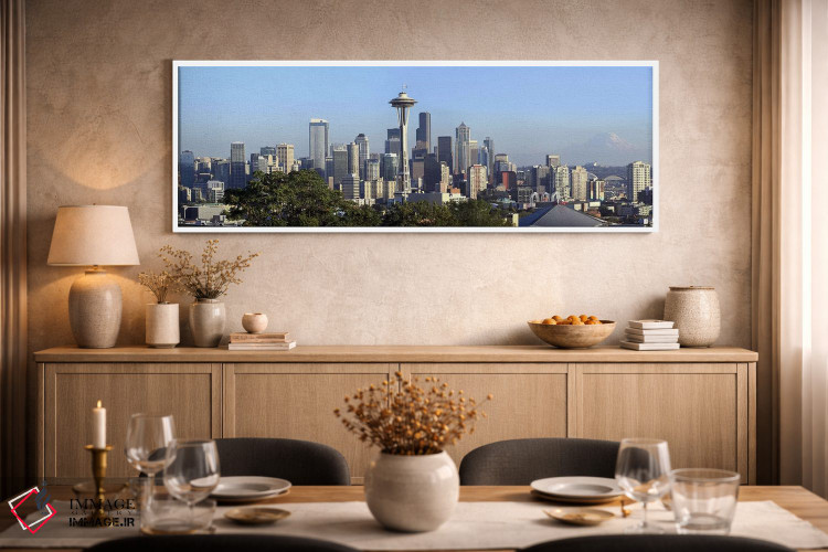 تابلو دکوراتیو King County, Washington State, USA 2010,چشم انداز آسمان… اثر پانورامیک ایمجز - D2W
