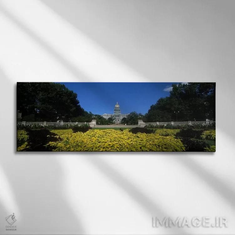 تابلو دکوراتیو Civic Park Gardens, Denver, Colorado, USA,باغ روبه روی… اثر پانورامیک ایمجز - نمای روبهرو روی دیوار