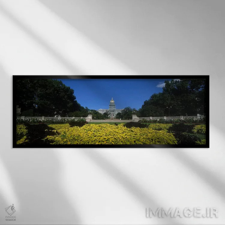 تابلو دکوراتیو Civic Park Gardens, Denver, Colorado, USA,باغ روبه روی… اثر پانورامیک ایمجز - نمای قابدار مشکی