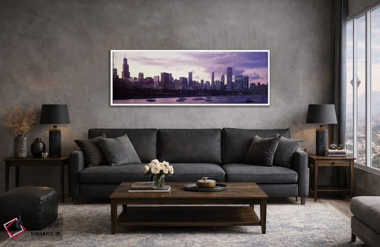 تابلو دکوراتیو Lake Michigan, Chicago, Illinois, USA #3,ساختمان های کن… اثر پانورامیک ایمجز - D4W