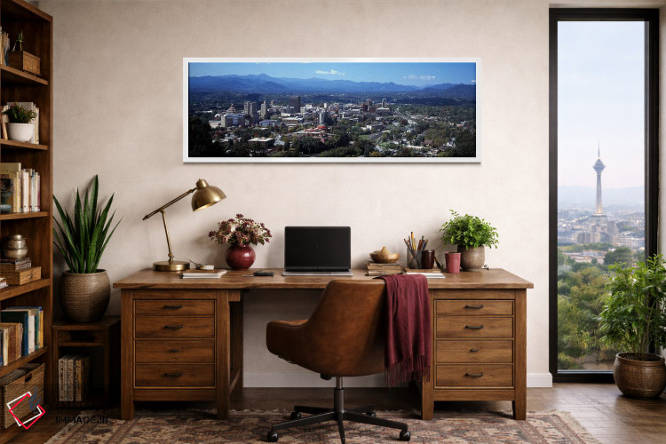 تابلو دکوراتیو Asheville, Buncombe County, North Carolina, USA,نمای هو… اثر پانورامیک ایمجز - D1W