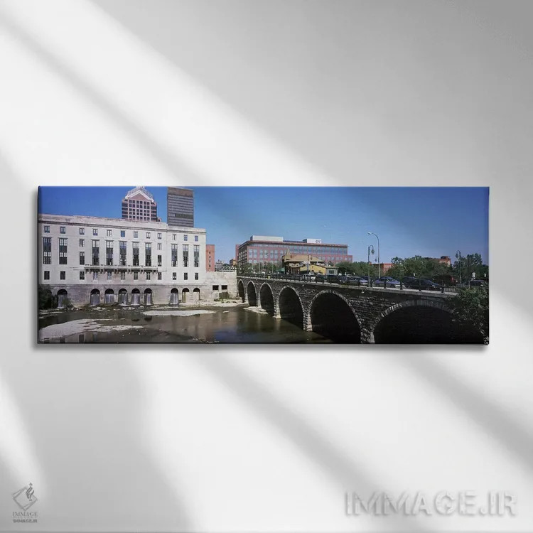 تابلو دکوراتیو Rochester, Monroe County, New York State, USA,پل قوسی ب… اثر پانورامیک ایمجز - نمای روبهرو روی دیوار