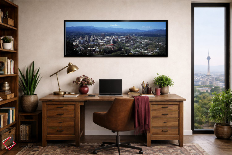 تابلو دکوراتیو Asheville, Buncombe County, North Carolina, USA,نمای هو… اثر پانورامیک ایمجز - D2B