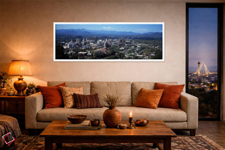 تابلو دکوراتیو Asheville, Buncombe County, North Carolina, USA,نمای هو… اثر پانورامیک ایمجز - D4W