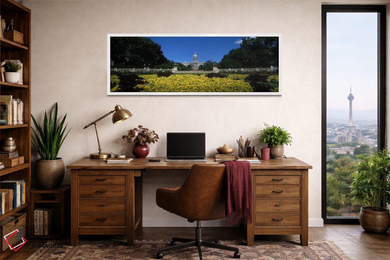 تابلو دکوراتیو Civic Park Gardens, Denver, Colorado, USA,باغ روبه روی… اثر پانورامیک ایمجز - D1W