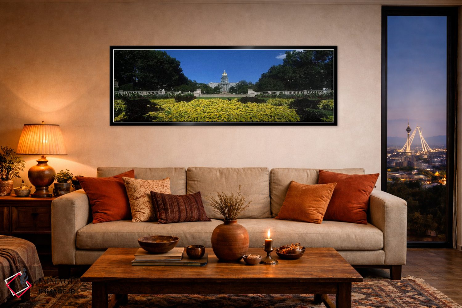 تابلو دکوراتیو Civic Park Gardens, Denver, Colorado, USA,باغ روبه روی… اثر پانورامیک ایمجز - D5B