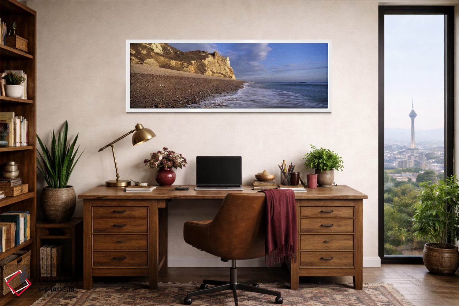 تابلو دکوراتیو Hooken Beach, Branscombe, Devon, England,موج سواری در س… اثر پانورامیک ایمجز - D1W