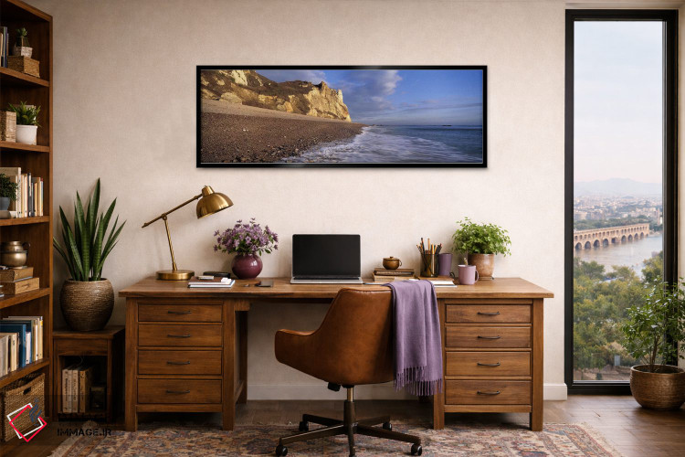 تابلو دکوراتیو Hooken Beach, Branscombe, Devon, England,موج سواری در س… اثر پانورامیک ایمجز - D2B