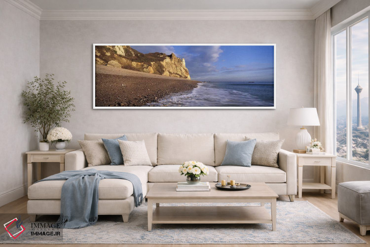 تابلو دکوراتیو Hooken Beach, Branscombe, Devon, England,موج سواری در س… اثر پانورامیک ایمجز - D4W