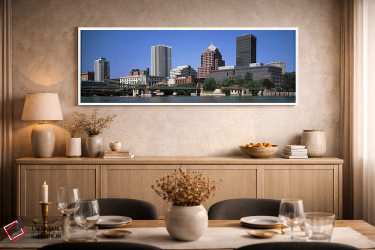 تابلو دکوراتیو Genesee River, Rochester, Monroe County, New York State… اثر پانورامیک ایمجز - D2W