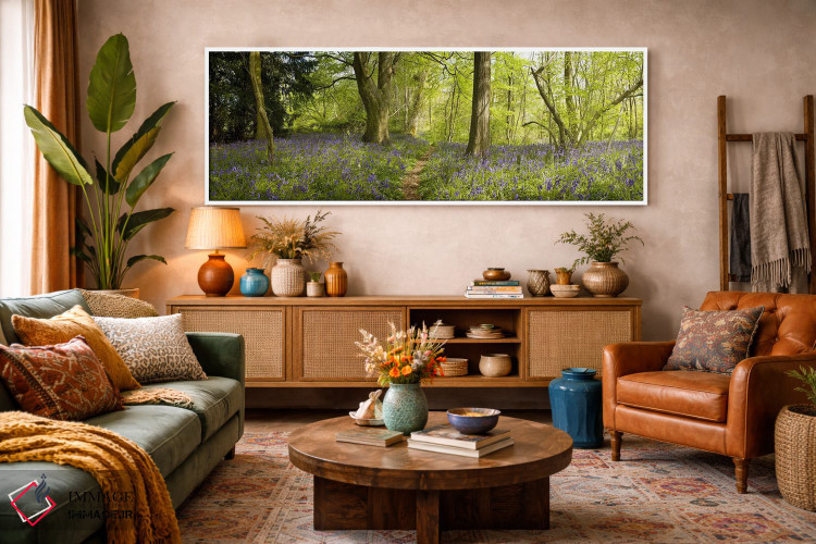 تابلو دکوراتیو Thursford Wood, Norfolk, England,درختان در جنگل، جنگل ت… اثر پانورامیک ایمجز - D3W