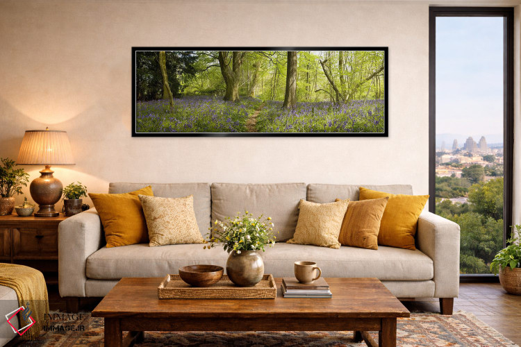 تابلو دکوراتیو Thursford Wood, Norfolk, England,درختان در جنگل، جنگل ت… اثر پانورامیک ایمجز - D6B