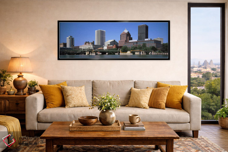 تابلو دکوراتیو Genesee River, Rochester, Monroe County, New York State… اثر پانورامیک ایمجز - D6B