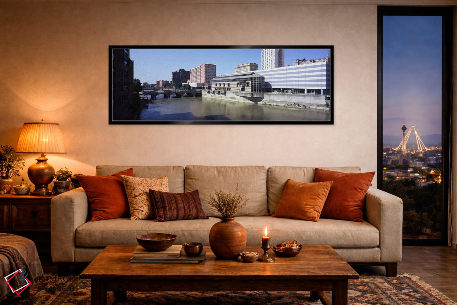تابلو دکوراتیو Genesee River, Rochester, Monroe County, New York State… اثر پانورامیک ایمجز - D5B