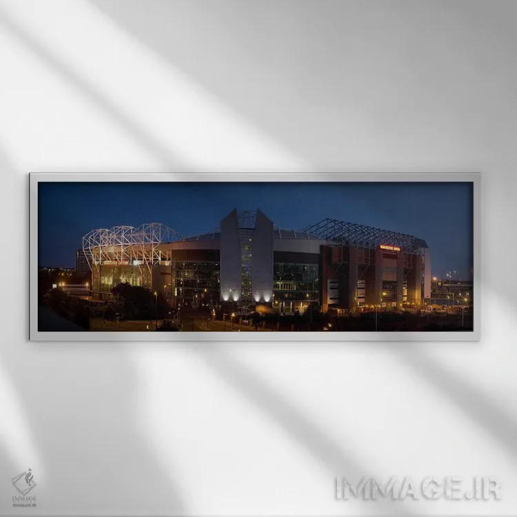 تابلو دکوراتیو Old Trafford, Greater Manchester, England,ورزشگاه فوتبا… اثر پانورامیک ایمجز - نمای قابدار سفید