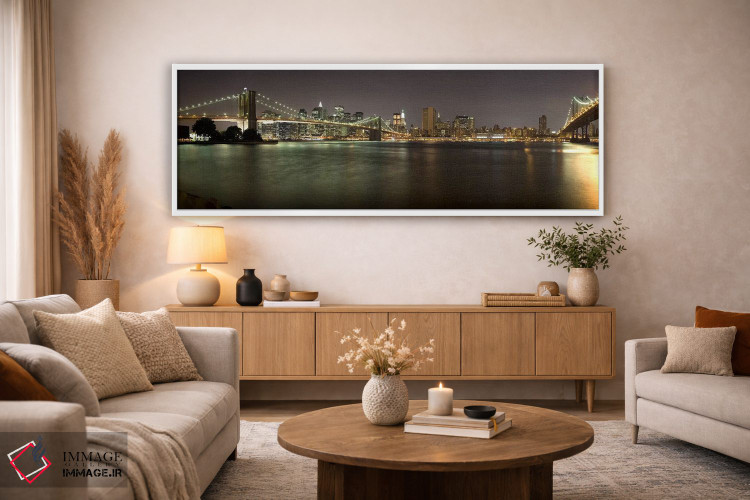 تابلو دکوراتیو Manhattan, New York City, New York State, USA,پل بروکلی… اثر پانورامیک ایمجز - D3W