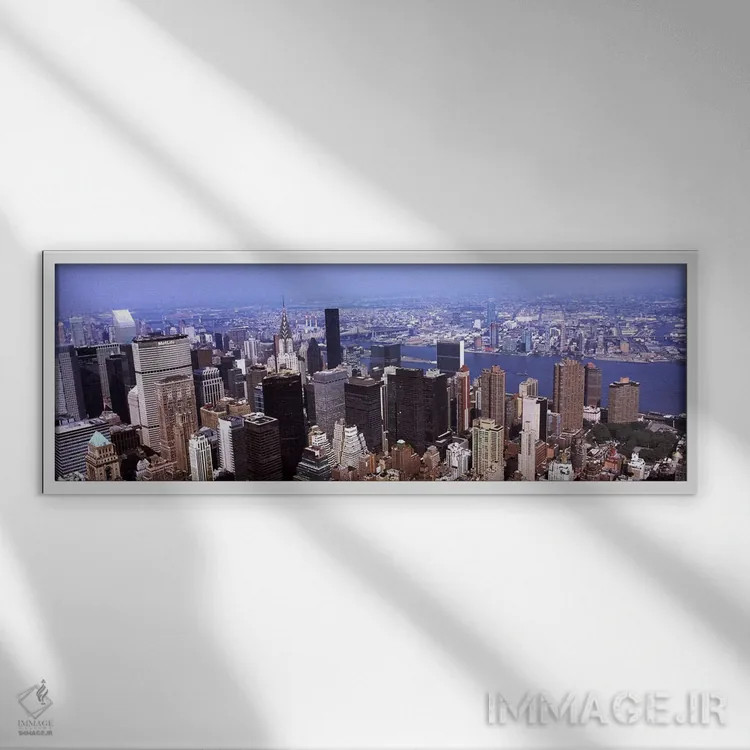 تابلو دکوراتیو Manhattan, New York City, New York State, USA 2011,نمای… اثر پانورامیک ایمجز - نمای قابدار سفید