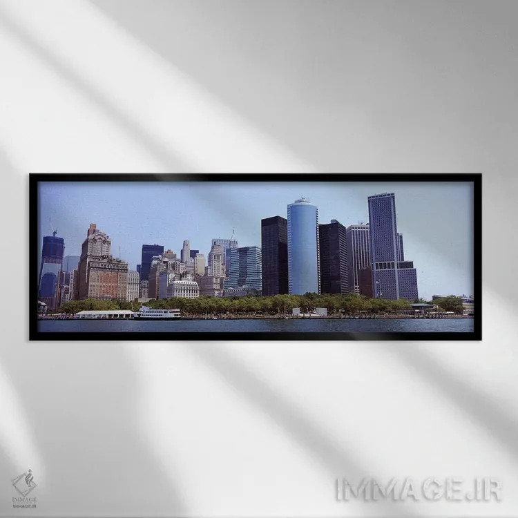 تابلو دکوراتیو Lower Manhattan, Manhattan, New York City, New York Sta… اثر پانورامیک ایمجز - نمای قابدار مشکی