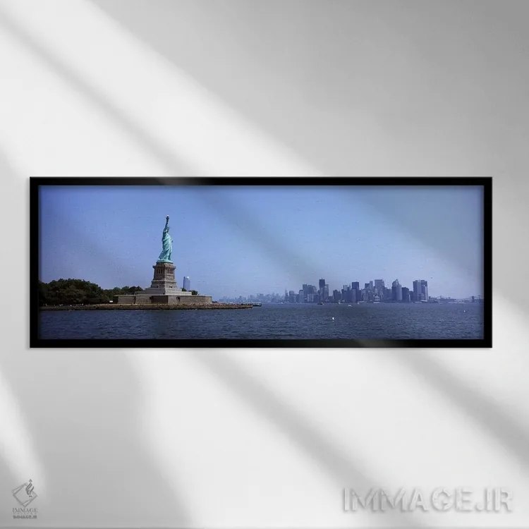 تابلو دکوراتیو Liberty Island, New York City, New York State, USA 2011… اثر پانورامیک ایمجز - نمای قابدار مشکی