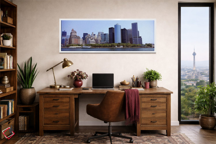 تابلو دکوراتیو Lower Manhattan, Manhattan, New York City, New York Sta… اثر پانورامیک ایمجز - D1W
