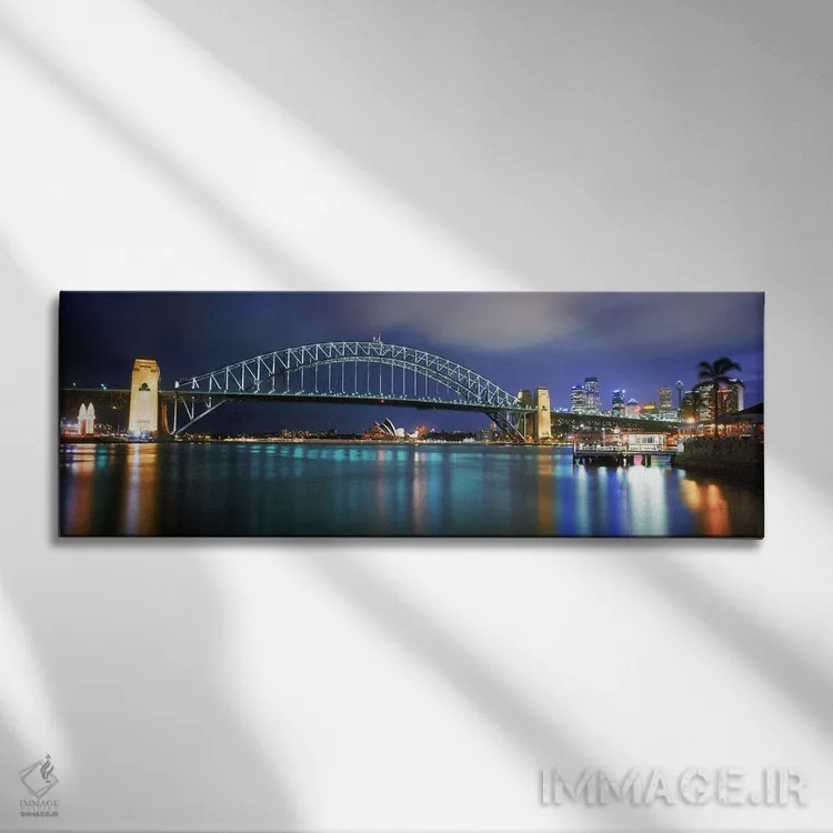 تابلو دکوراتیو Sydney Harbor, Sydney, New South Wales, Australia,پل بن… اثر پانورامیک ایمجز - نمای روبهرو روی دیوار