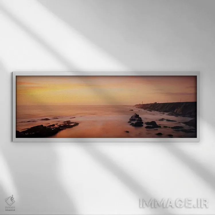 تابلو دکوراتیو Mendocino County, California, USA,فانوس دریایی در ساحل… اثر پانورامیک ایمجز - نمای قابدار سفید