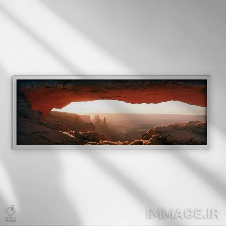 تابلو دکوراتیو Canyonlands National Park, Utah, USA,طلوع آفتاب از میان… اثر پانورامیک ایمجز - نمای قابدار سفید