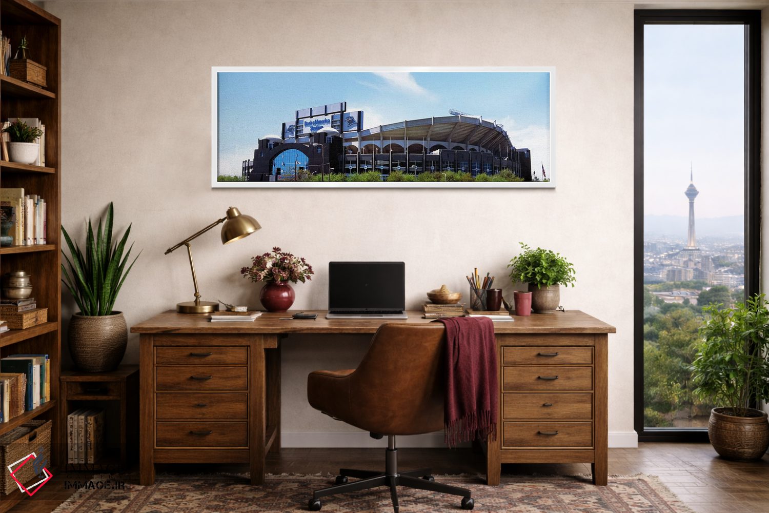 تابلو دکوراتیو Bank of America Stadium, Charlotte, Mecklenburg County… اثر پانورامیک ایمجز - D1W