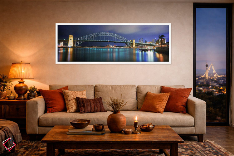 تابلو دکوراتیو Sydney Harbor, Sydney, New South Wales, Australia,پل بن… اثر پانورامیک ایمجز - D4W