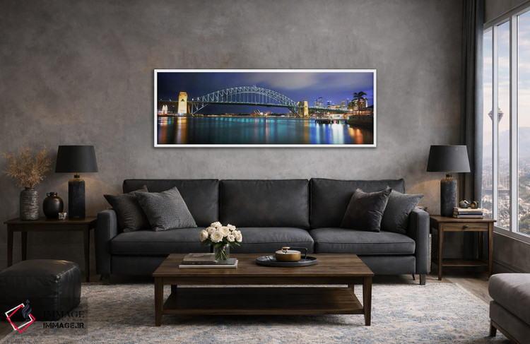 تابلو دکوراتیو Sydney Harbor, Sydney, New South Wales, Australia,پل بن… اثر پانورامیک ایمجز - D3W