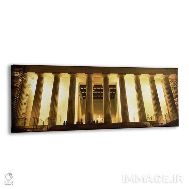 تابلو دکوراتیو Washington DC, USA,ستون هایی که دور یک یادبود قرار گرفت… اثر پانورامیک ایمجز - نمای پرسپکتیو محصول