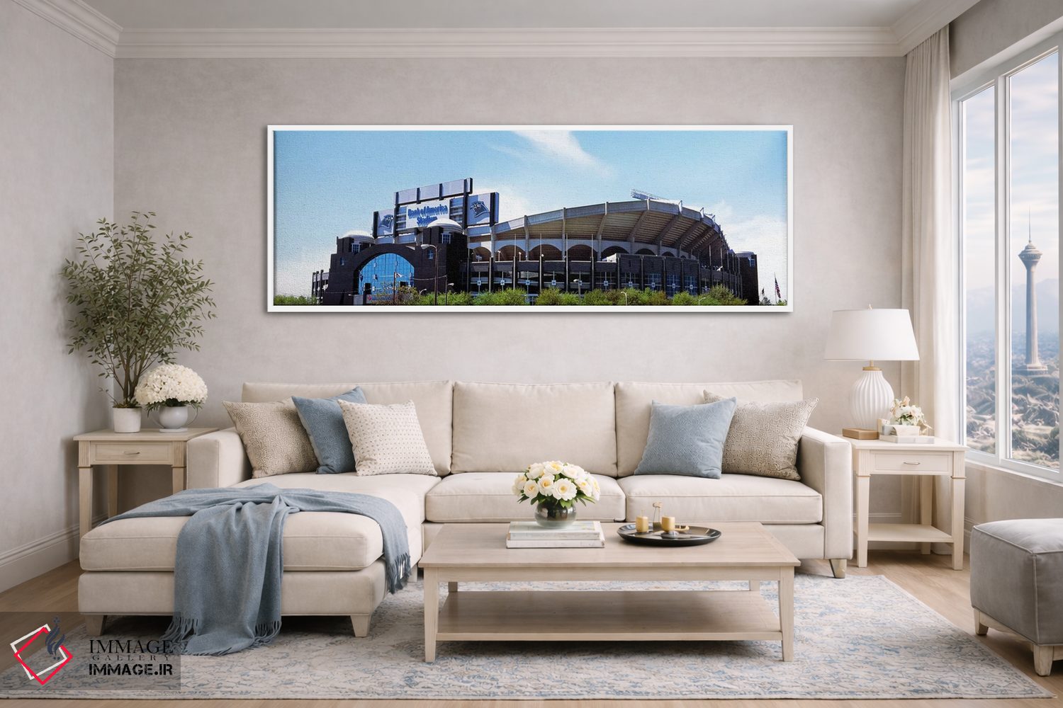 تابلو دکوراتیو Bank of America Stadium, Charlotte, Mecklenburg County… اثر پانورامیک ایمجز - D4W