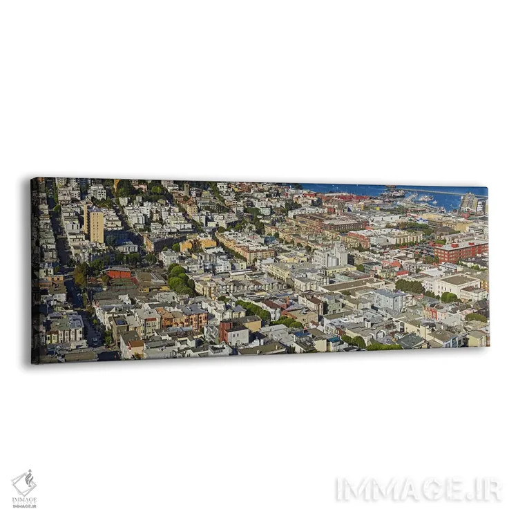 تابلو دکوراتیو Columbus Avenue and Fisherman's Wharf, San Francisco, C… اثر پانورامیک ایمجز - نمای پرسپکتیو محصول