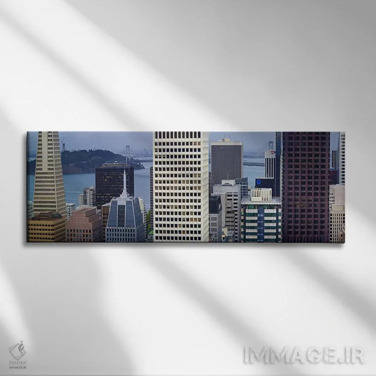 تابلو دکوراتیو San Francisco, California, USA 2011,آسمان خراش ها در من… اثر پانورامیک ایمجز - نمای روبهرو روی دیوار