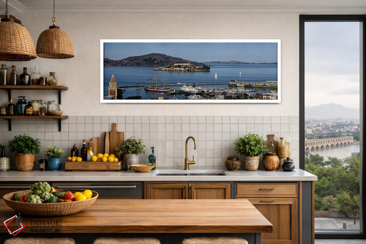 تابلو دکوراتیو Alcatraz Island, Aquatic Park Historic District, Fisher… اثر پانورامیک ایمجز - D3W