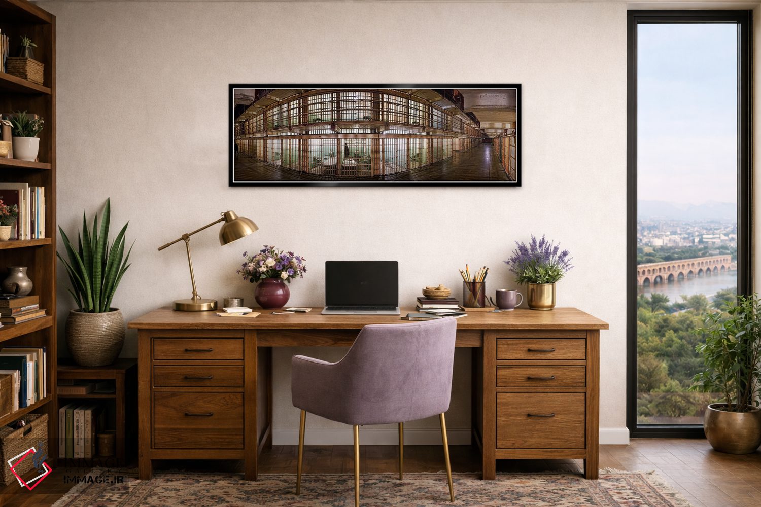 تابلو دکوراتیو Alcatraz Island, San Francisco, California, USA,نمای ۱۸… اثر پانورامیک ایمجز - D1B