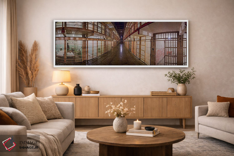 تابلو دکوراتیو Alcatraz Island, San Francisco, California, USA,راهروی… اثر پانورامیک ایمجز - D3W