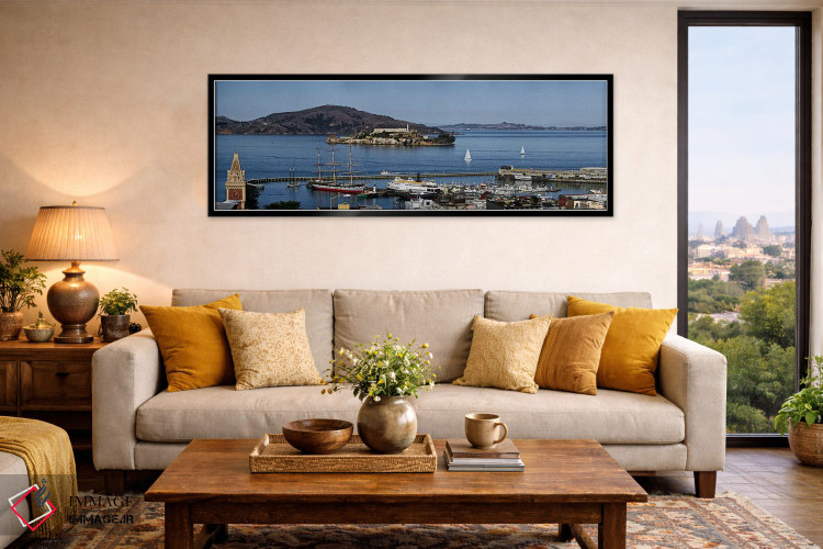 تابلو دکوراتیو Alcatraz Island, Aquatic Park Historic District, Fisher… اثر پانورامیک ایمجز - D6B