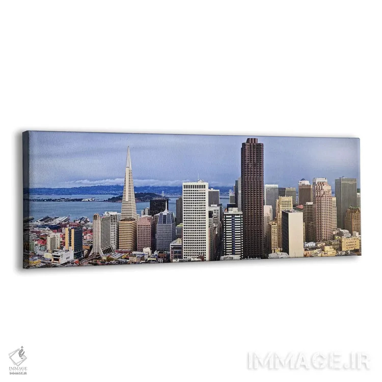تابلو دکوراتیو San Francisco, California, USA 2011,آسمان خراش ها در شه… اثر پانورامیک ایمجز - نمای پرسپکتیو محصول