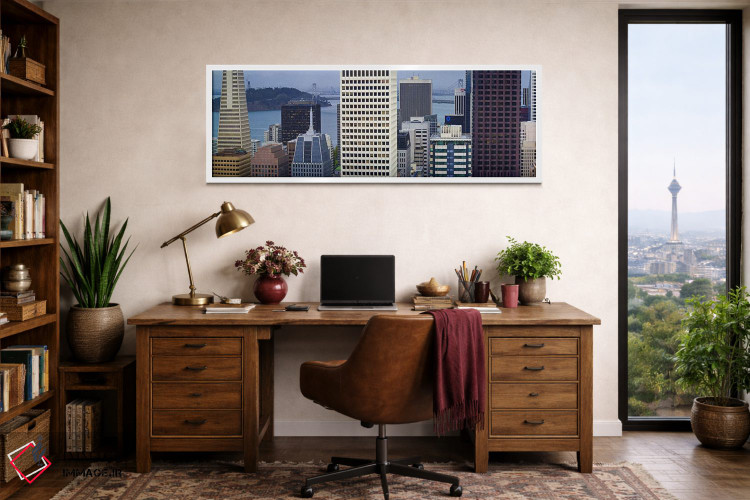 تابلو دکوراتیو San Francisco, California, USA 2011,آسمان خراش ها در من… اثر پانورامیک ایمجز - D1W