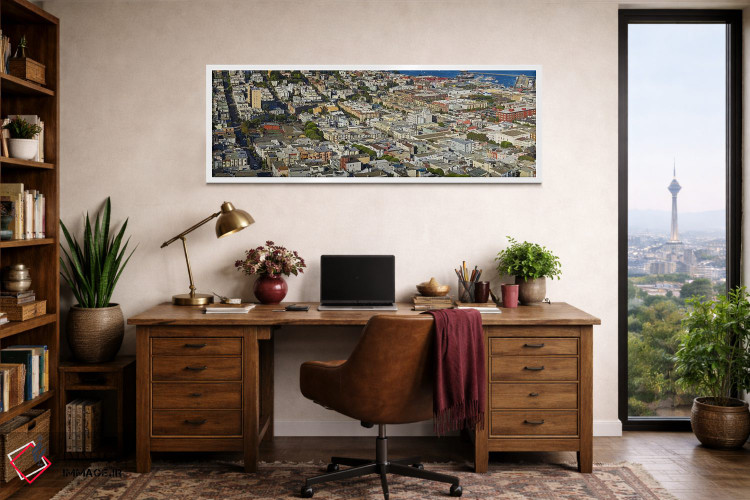 تابلو دکوراتیو Columbus Avenue and Fisherman's Wharf, San Francisco, C… اثر پانورامیک ایمجز - D1W