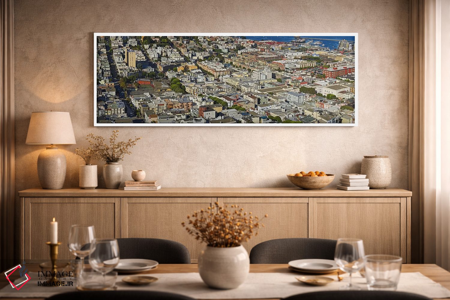 تابلو دکوراتیو Columbus Avenue and Fisherman's Wharf, San Francisco, C… اثر پانورامیک ایمجز - D2W