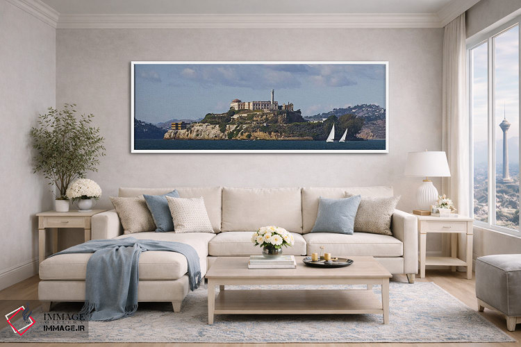 تابلو دکوراتیو Alcatraz Island, San Francisco Bay, San Francisco, Cali… اثر پانورامیک ایمجز - D4W