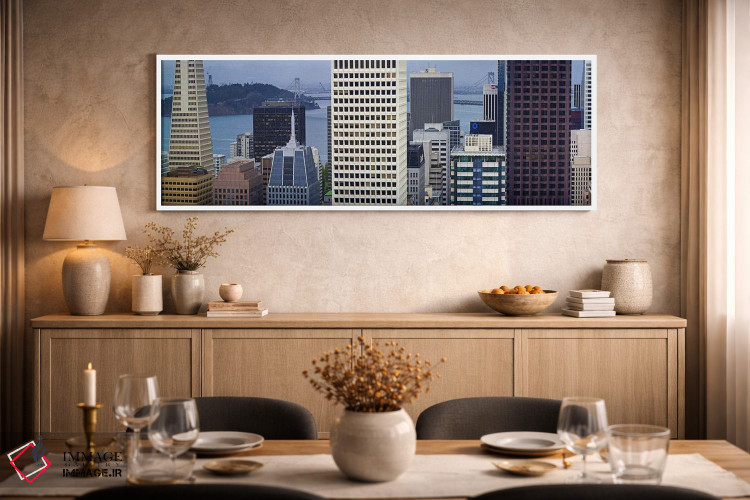 تابلو دکوراتیو San Francisco, California, USA 2011,آسمان خراش ها در من… اثر پانورامیک ایمجز - D2W