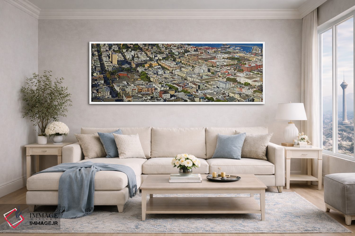 تابلو دکوراتیو Columbus Avenue and Fisherman's Wharf, San Francisco, C… اثر پانورامیک ایمجز - D4W