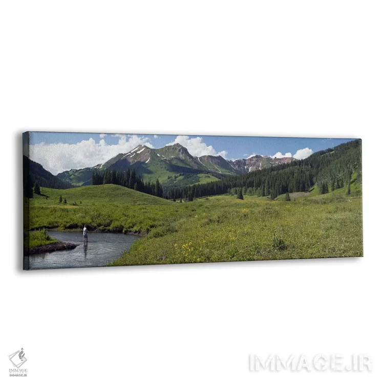 تابلو دکوراتیو Slate River, Gunnison County, Colorado, USA,ماهیگیر تنه… اثر پانورامیک ایمجز - نمای پرسپکتیو محصول