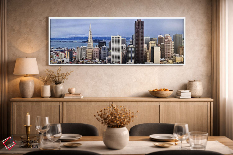 تابلو دکوراتیو San Francisco, California, USA 2011,آسمان خراش ها در شه… اثر پانورامیک ایمجز - D2W